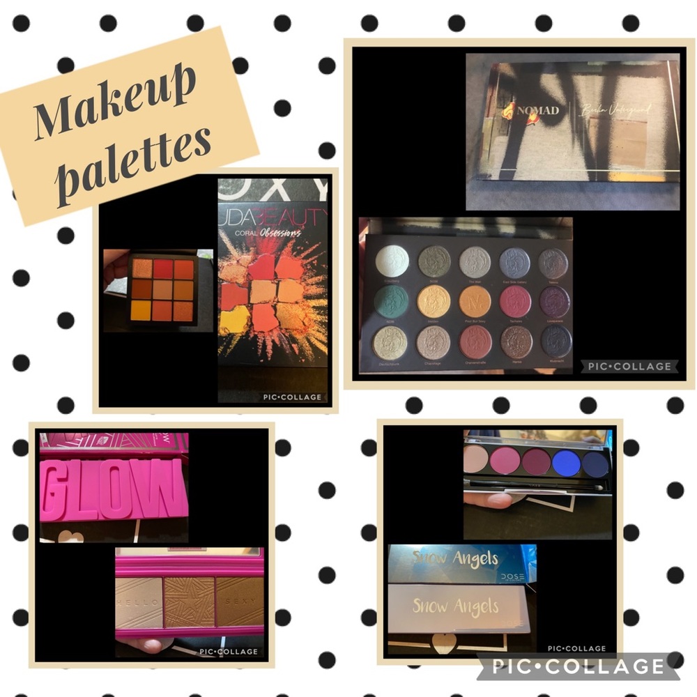 Makeup Palette Bundle Huda, nomad, Dose, glam glow